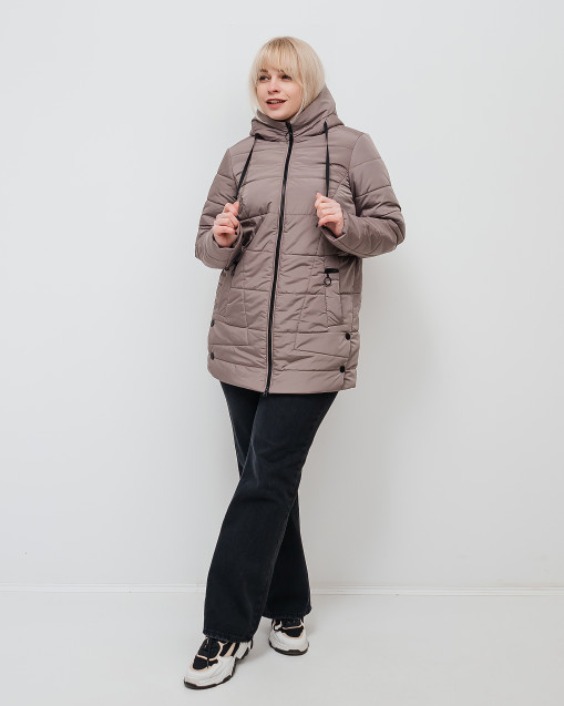 Демісезонна жіноча куртка Альма бежевого кольору